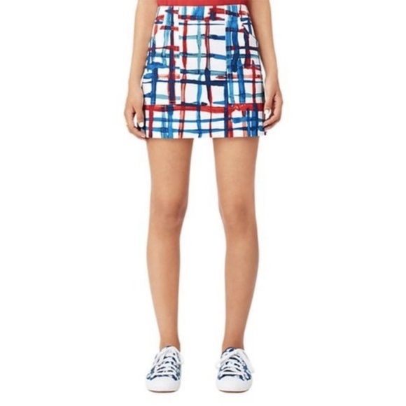 Kate Spade Saturday Utility Pocket Skirt – Painted Plaid – Size 6 - Picture 2 of 8